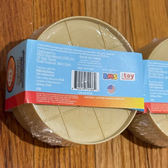 Bun Rainbow Mystery Viral Mystery Dumpling Squishy - Beige (Set of 2) - Picture 5 of 6